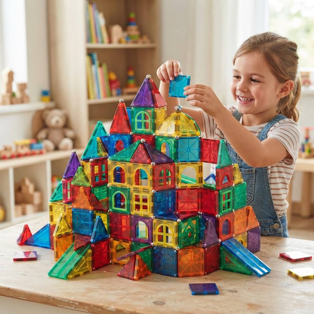 Magnetic Tiles Set (100 pieces)